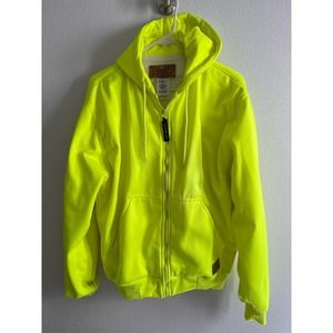 C.E. Schmidt Men's Heavy Duty Work Jacket Neon Yellow -Safety